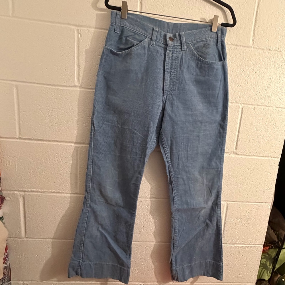 Light Blue Corduroy Pants